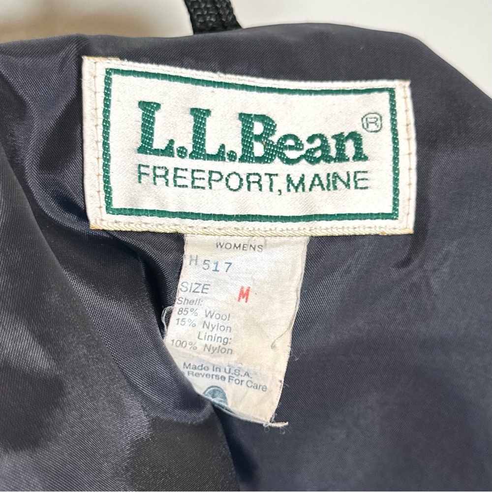 Vintage Ll Bean Wool Blanket Coat - image 8